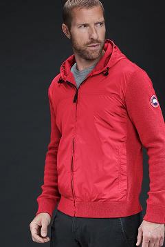 Ropa Canada Goose Hombre Mexico - WindBridge Sudadera Con Capucha Rojos HE5473296